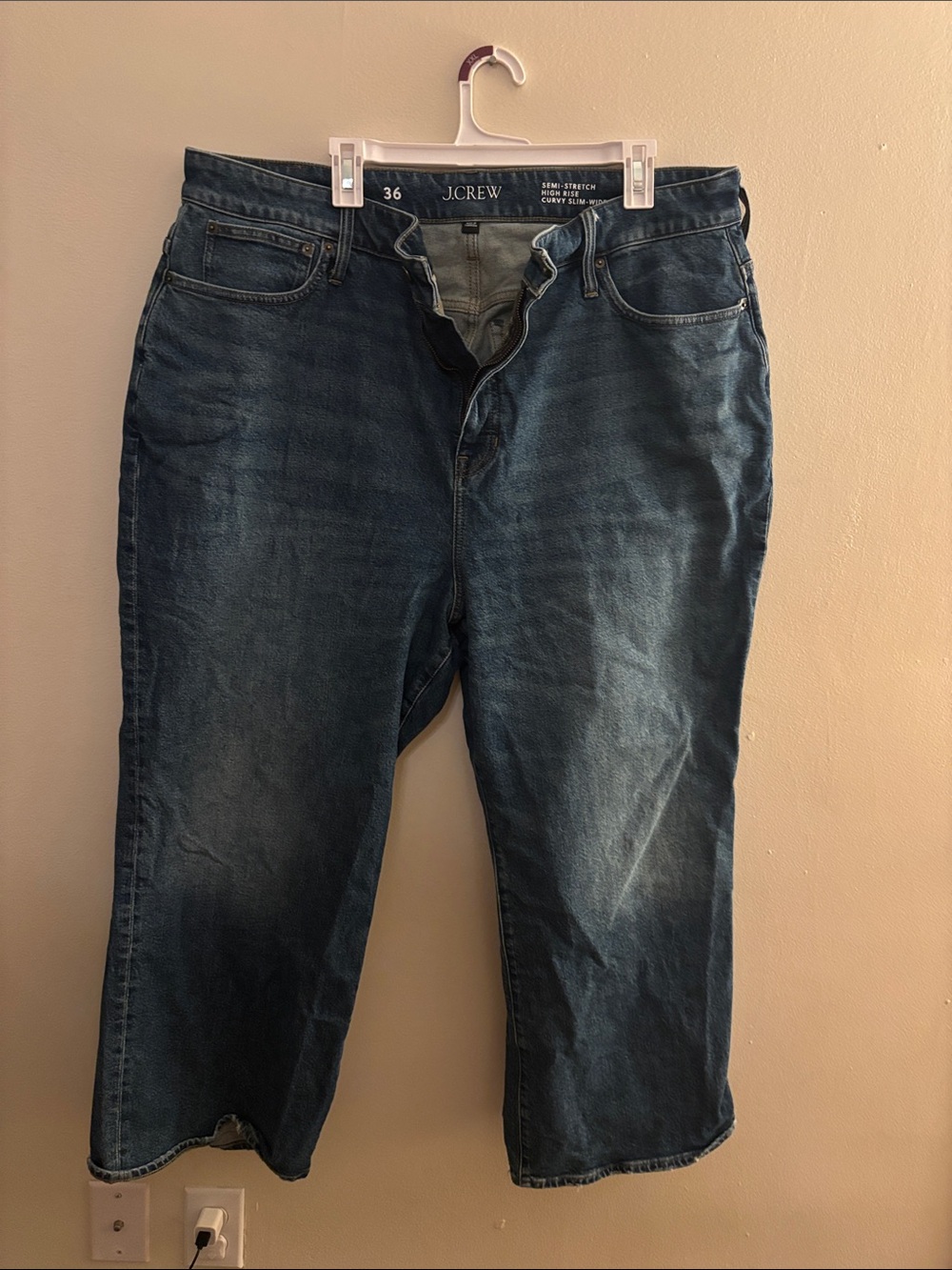 J. Crew High Rise Plus Size Curvy Slim Wide Jeans